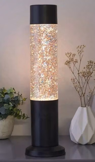 Nova Lighting Nova Glitter Tabletop Lamp in Black – 1