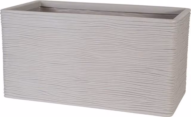 Strata Amalfi Trough Decorative Planter in Grey and Beige Stone Effect – 1