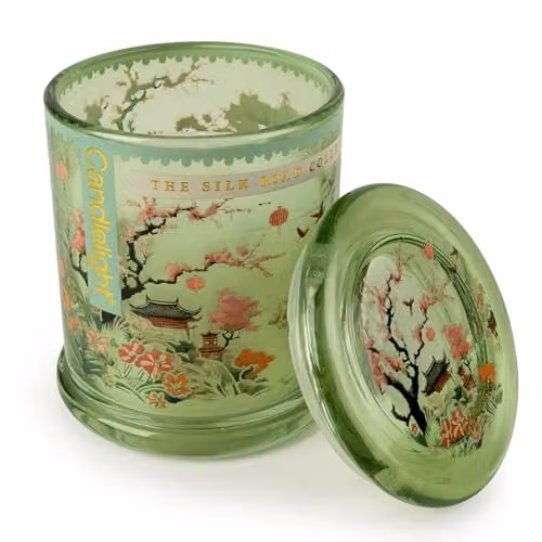 Candlelight Chengdu Luxury Scented Sakura Blossom Candle, Green, 300g – 3