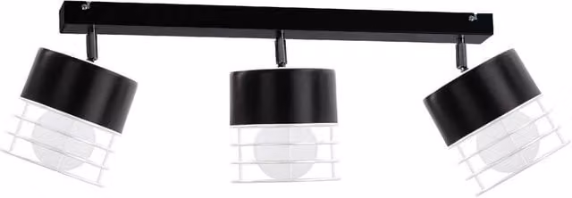 Netlighting Mao Modern Black Ceiling Spotlight Bar, 60 cm, 3x E27, Dimmable