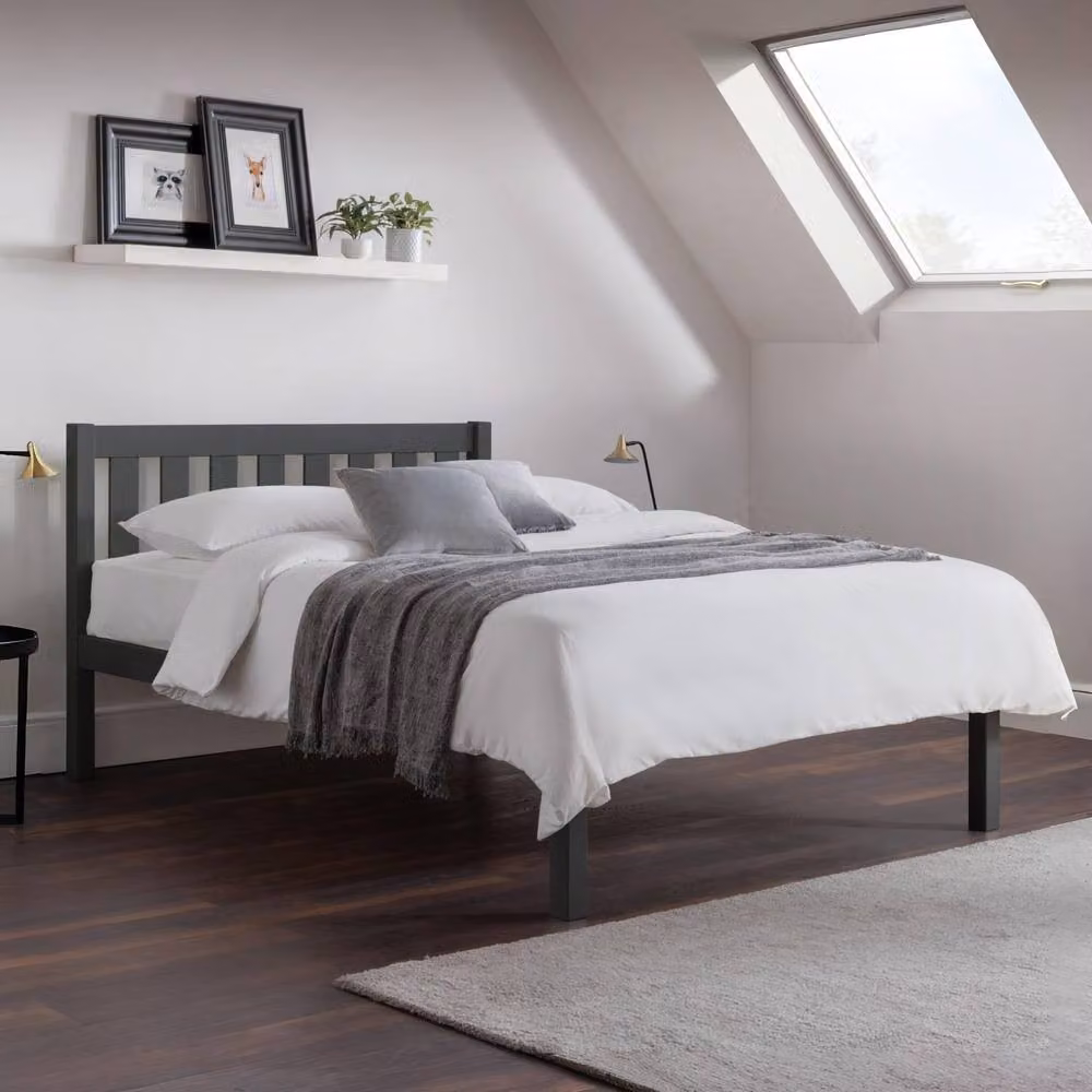 Cheshire Jade Double Bed in Anthracite Grey – 2