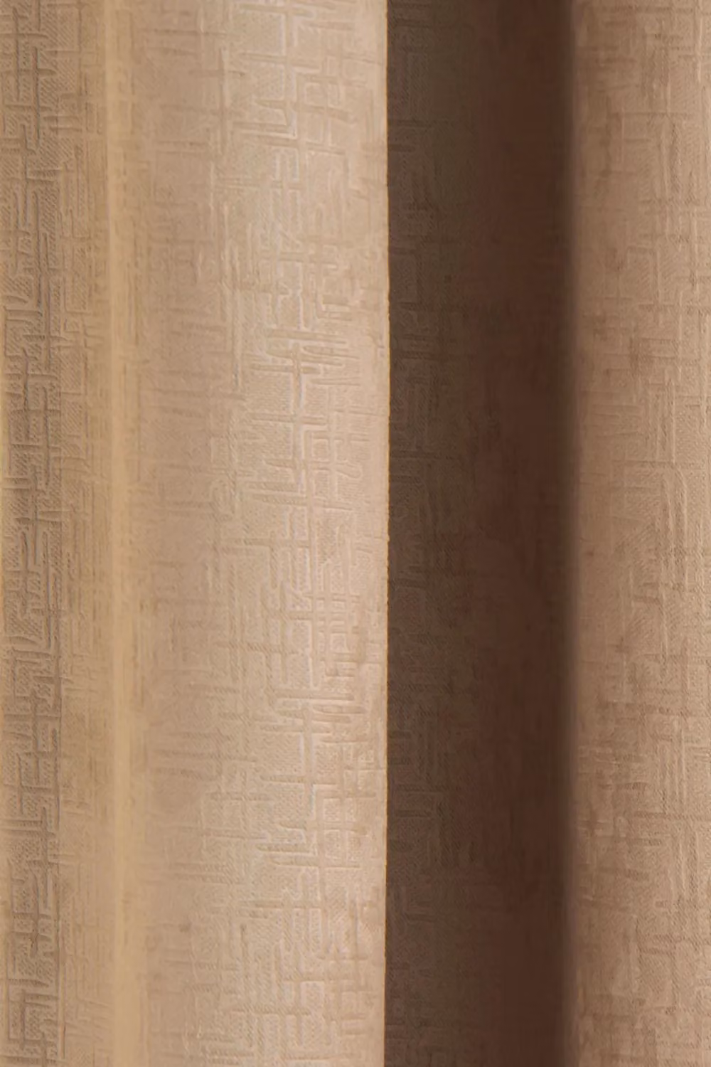 Enhanced Living Vogue Latte Beige Thermal Eyelet Curtains, W: 168 cm, H: 137 cm – 6
