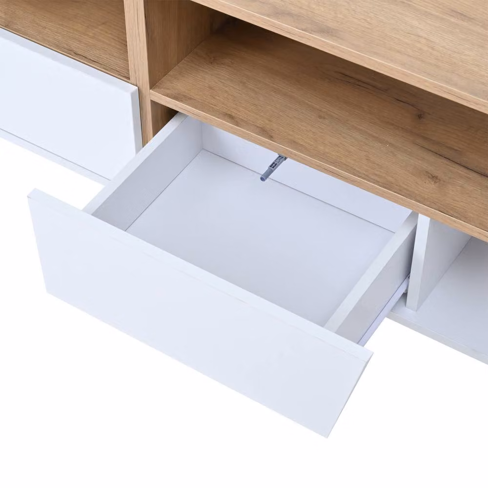 Matteo Modern LED TV Stand in White – 3