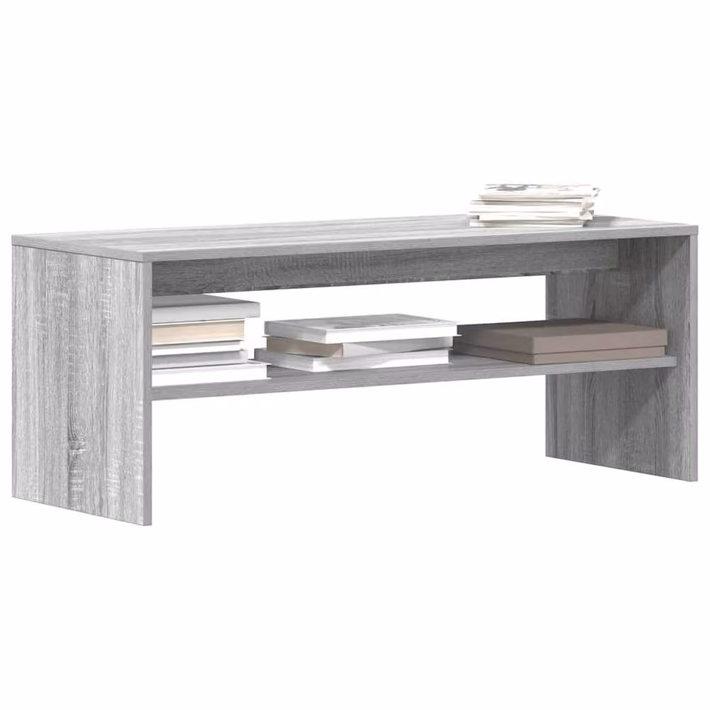 Berkfield Home TV Cabinet in Grey Sonoma, W/D/H: 100 x 40 x 40 cm – 2