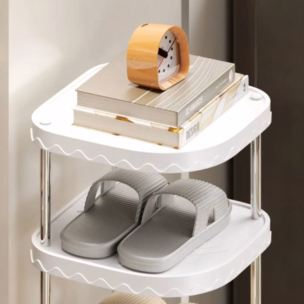 FORGEVIO 10-Tier Shoe Rack Organiser in White – 2