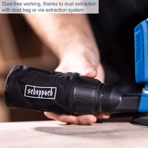 Scheppach IXES 20V Cordless Random Orbital Sander C-OBS125-X, 125 mm Blue – 3