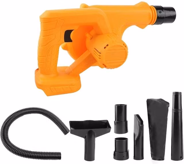 EONLION Cordless Electric Air Blower for Snow, Dust and Leaves in Orange