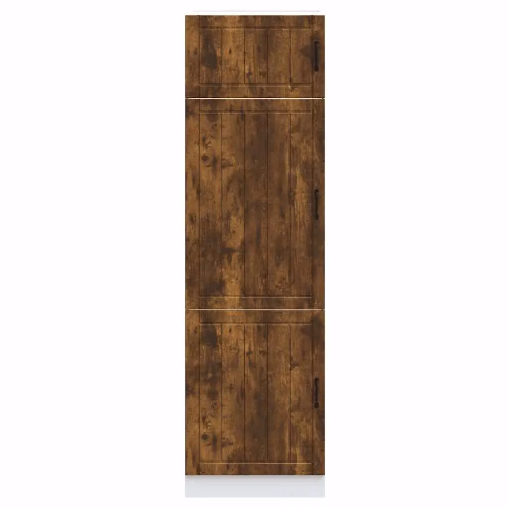 Berkfield Home Lucca Kitchen Cupboard Wall Unit in Smoked Oak Brown – 3