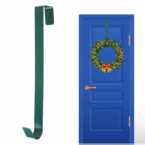 Shatchi Metal Wreath Hanger, Green, 38 cm