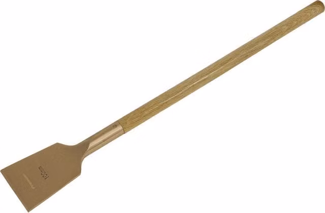 Loops Non-Sparking Beryllium Copper Long Handle Decorators Scraper, Gold, W: 100 mm x L: 720 mm