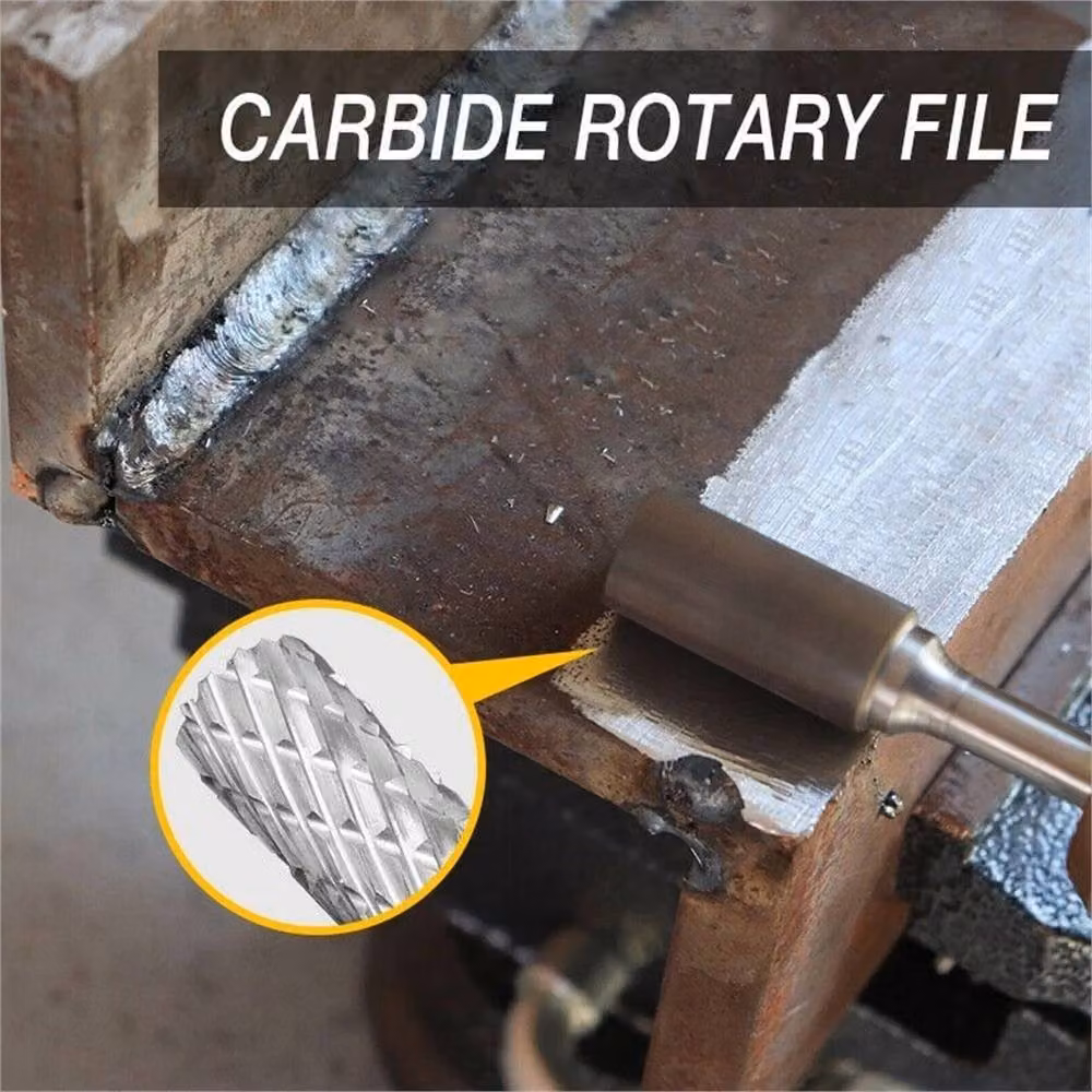 Nordara 10-Piece Silver Tungsten Carbide Burrs Rotary Tool Bits for Dremel – 4