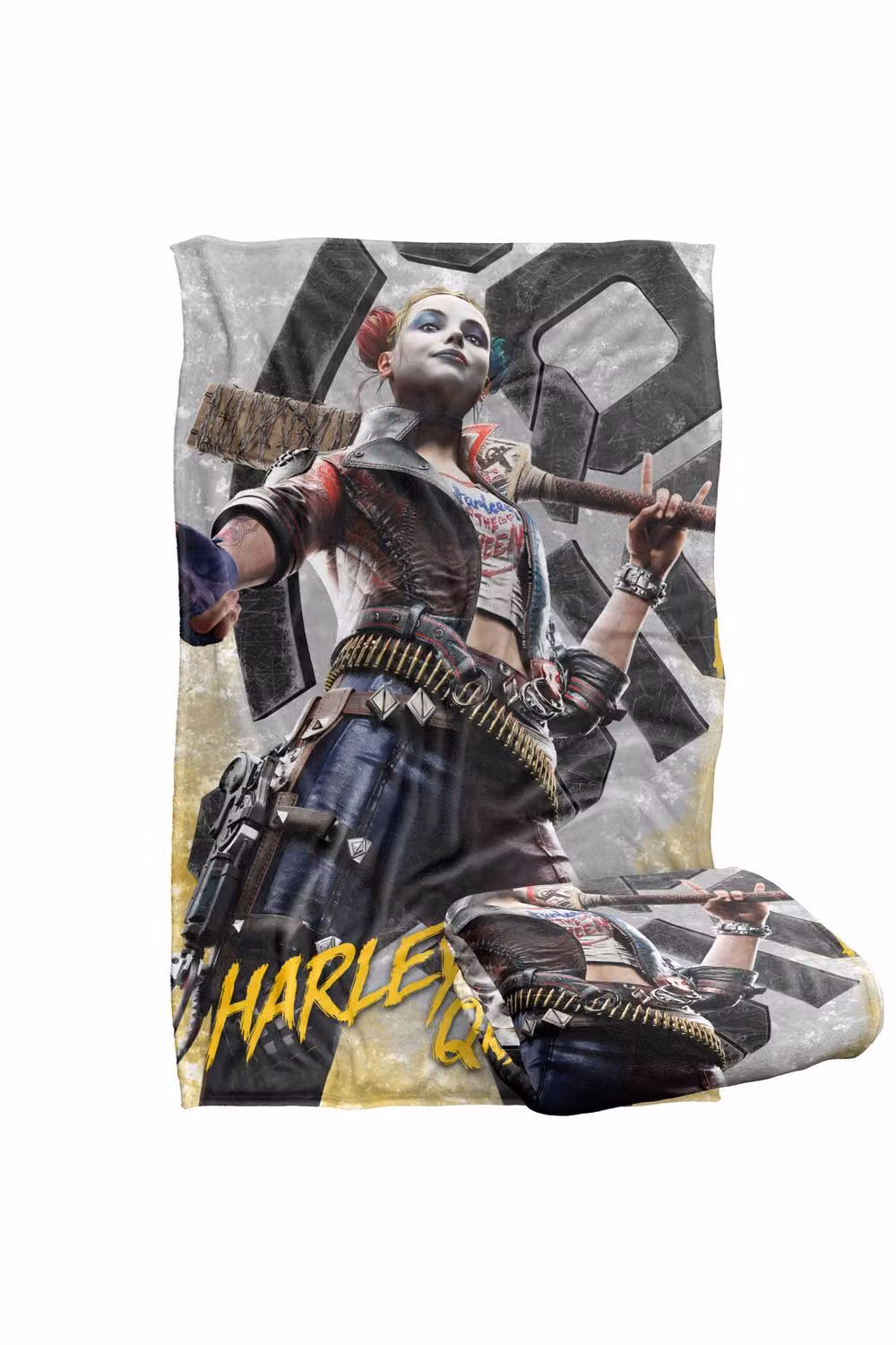 Warner Bros. Suicide Squad Kill The Justice League Harley Quinn Silky Touch Blanket, Multicolour, Large – 2