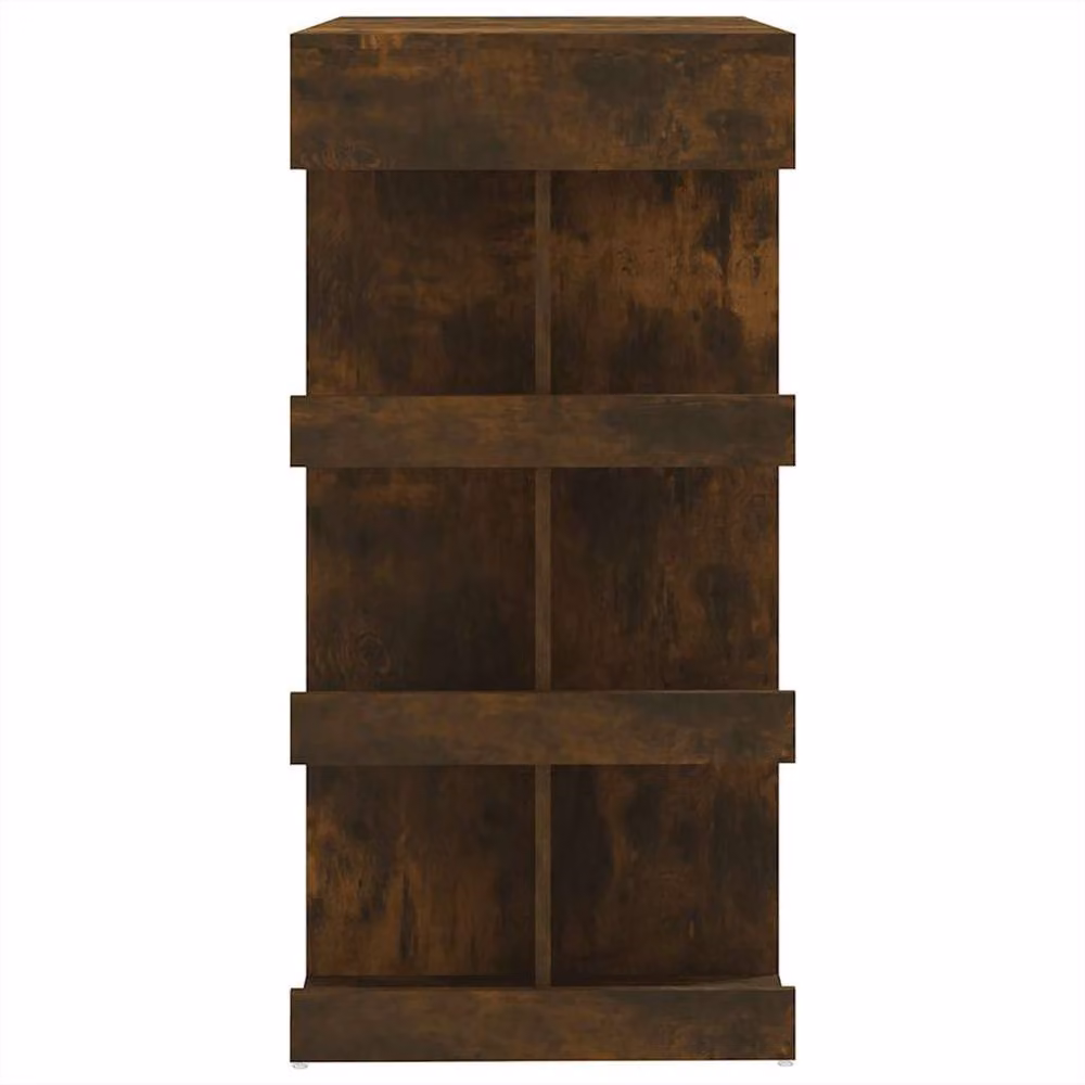 Berkfield Home Modern Bar Table with Storage Rack in Smoked Oak Brown, W: 100 cm, D: 50 cm, H: 101.5 cm – 5