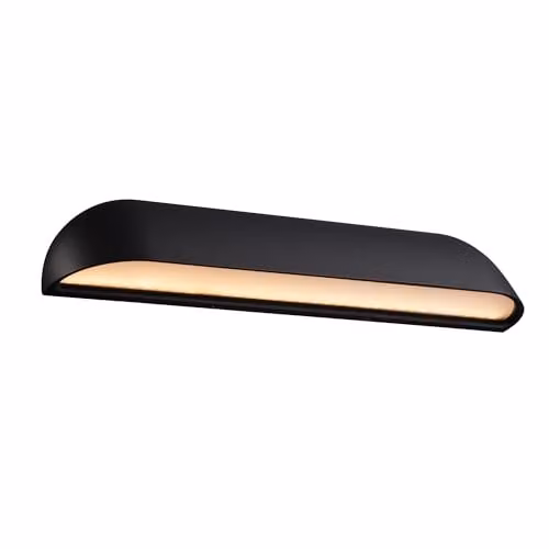 Nordlux Front LED Outdoor Wall Light, Black Metal, IP44, 3000k Warm White