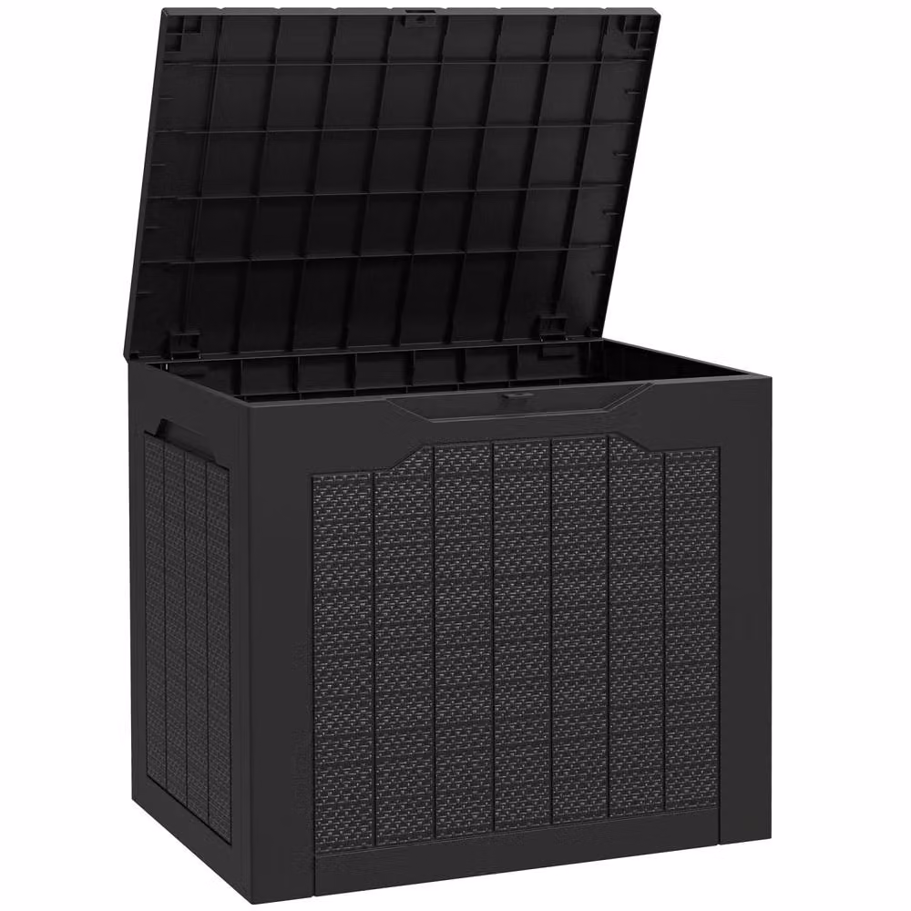 Wyld Haus Vevino Nela 93L Black Polypropylene Outdoor Garden Storage Box – 2