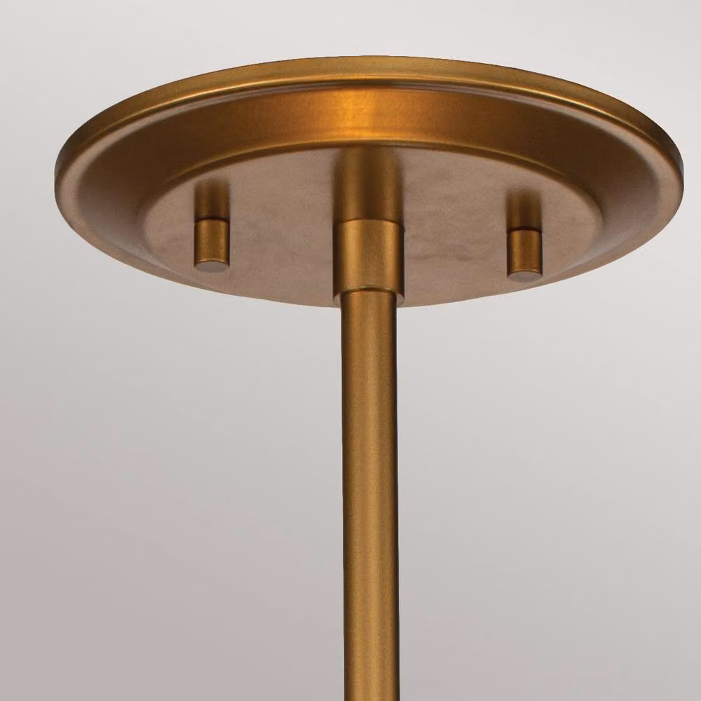 Netlighting Ziggy Cylindrical Pendant Ceiling Light in Gold/Brass – 2