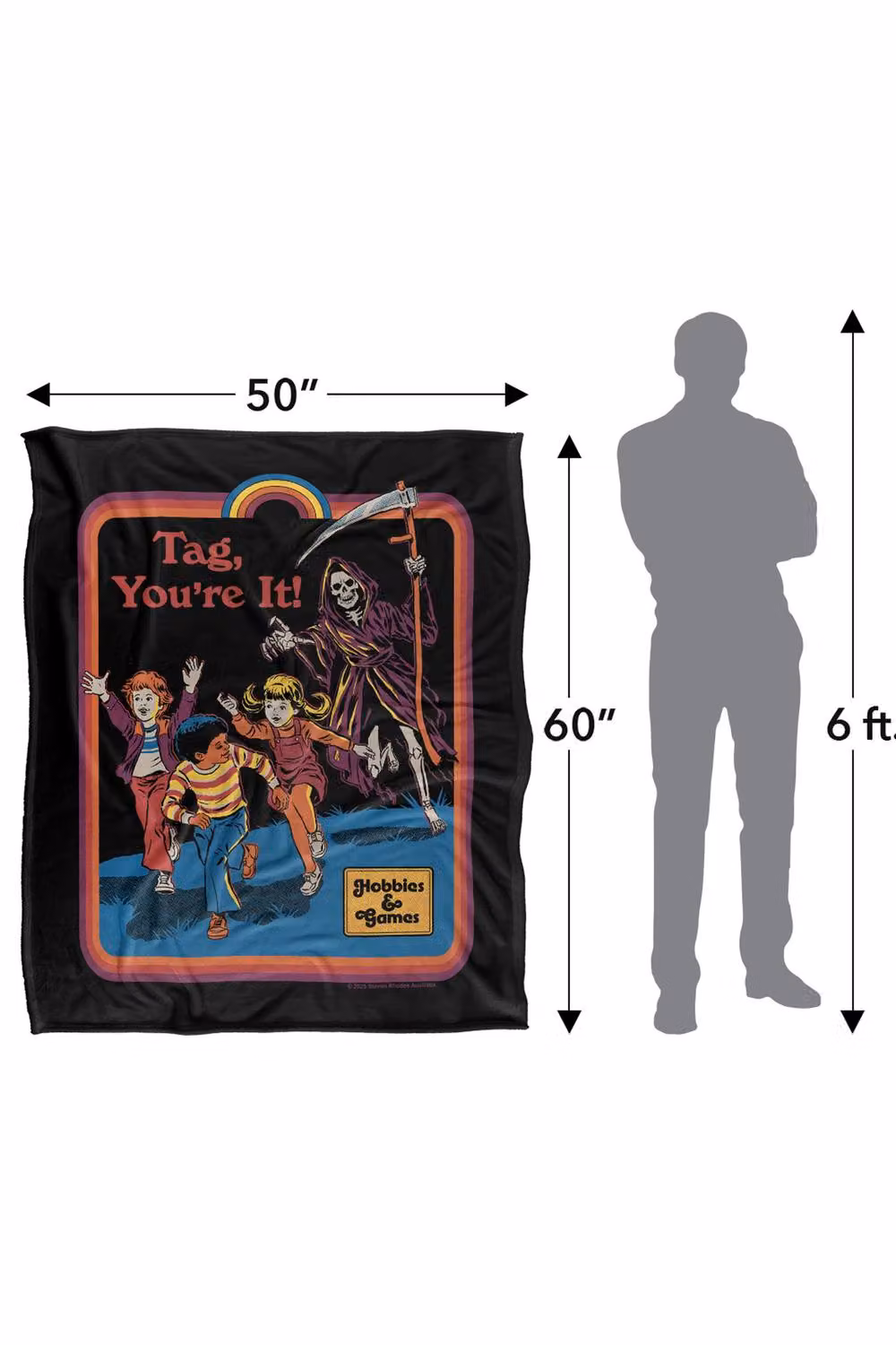 Steven Rhodes Tag You're It Multicolour Super Soft Fleece Throw Blanket W/D/H: 152 x 127 cm – 3