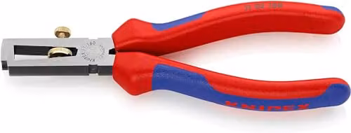 Knipex End Wire Insulation Stripping Pliers with Multi-Component Grip in Blue, Red and Multicolour