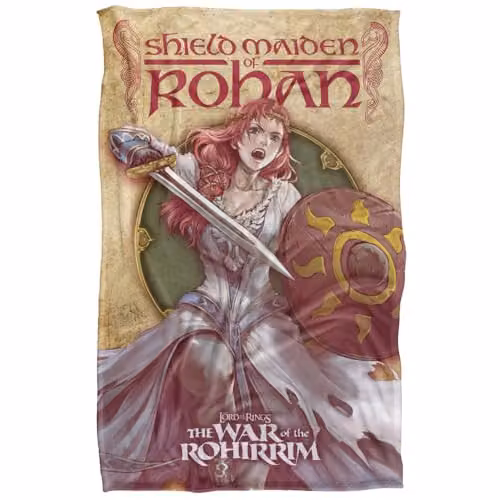 LOGOVISION Lord of the Rings War of the Rohirrim Hera Silky Touch Super Soft Fleece Throw Blanket, Multicolour, W: 91 cm, D: 147 cm