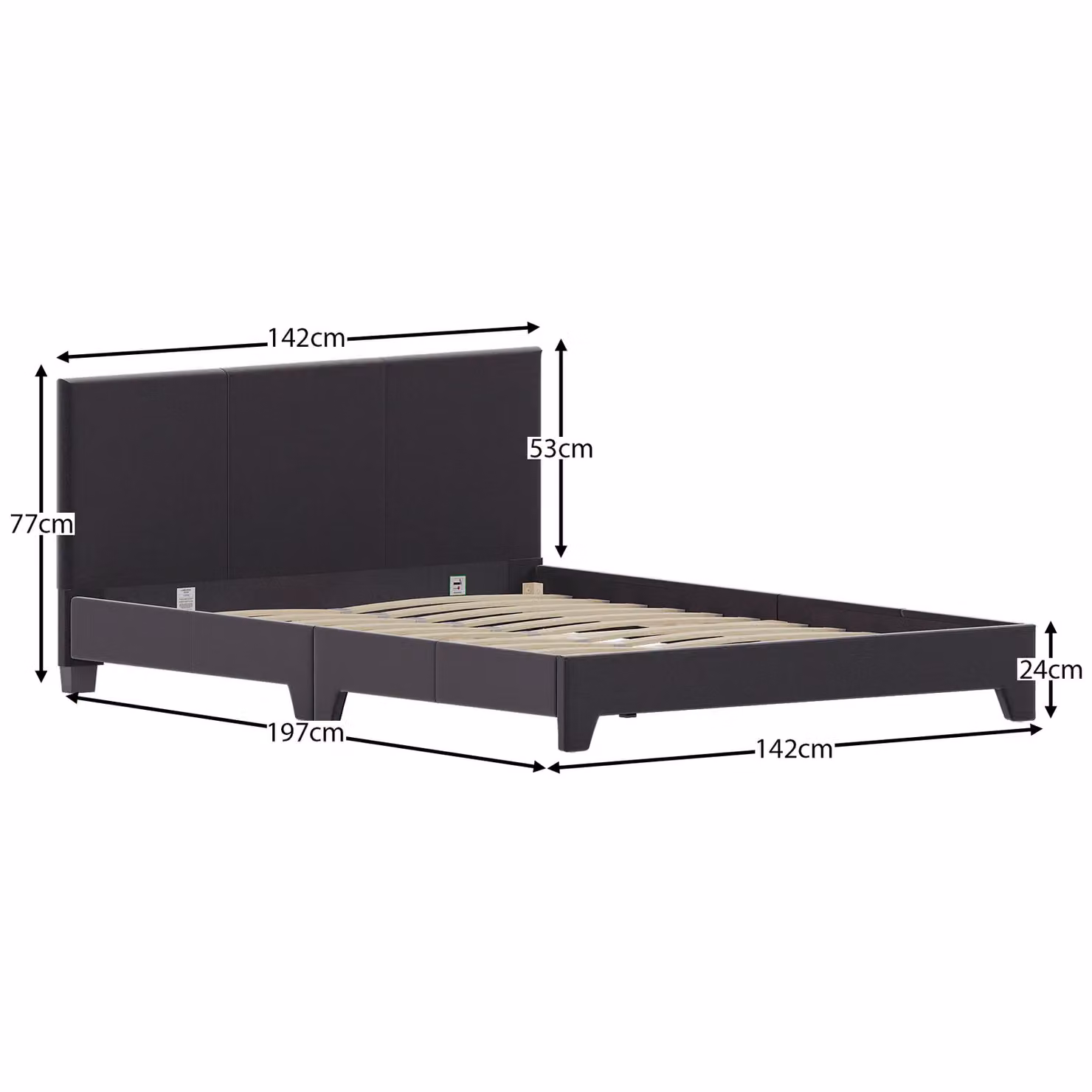 Vida Designs Victoria Double Bed Frame in Dark Grey Velvet Fabric with Storage W/D/H: 140 x 200 cm – 2