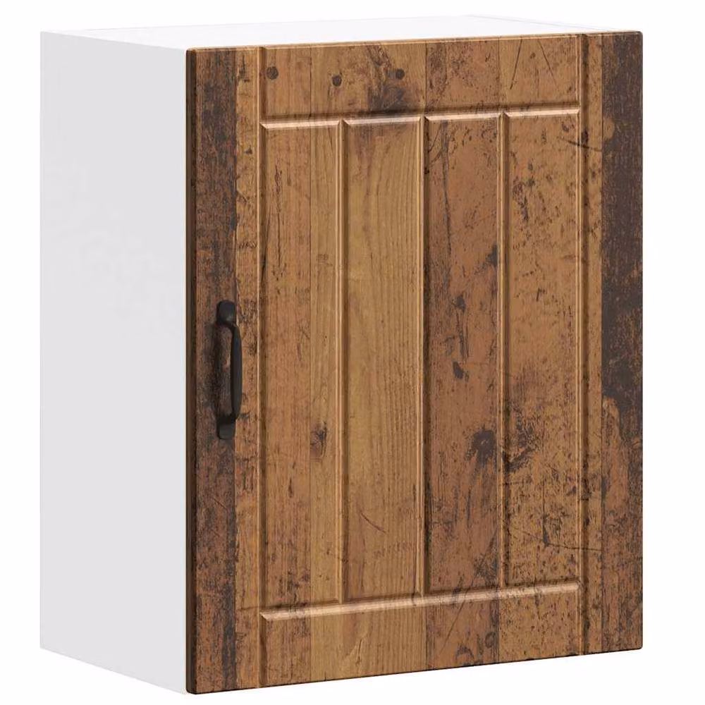 Berkfield Home Lucca Kitchen Wall Cabinet in Brown Old Wood Engineered Wood W/D/H: 60.0 x 31.0 x 50.0 cm – 2