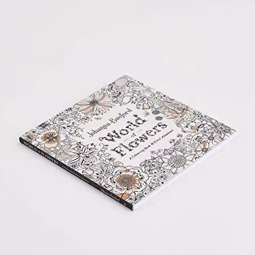 World of Flowers: A Colouring Book and Floral Adventure by Virgin Books, Multicolour Adult Colouring Book – 2