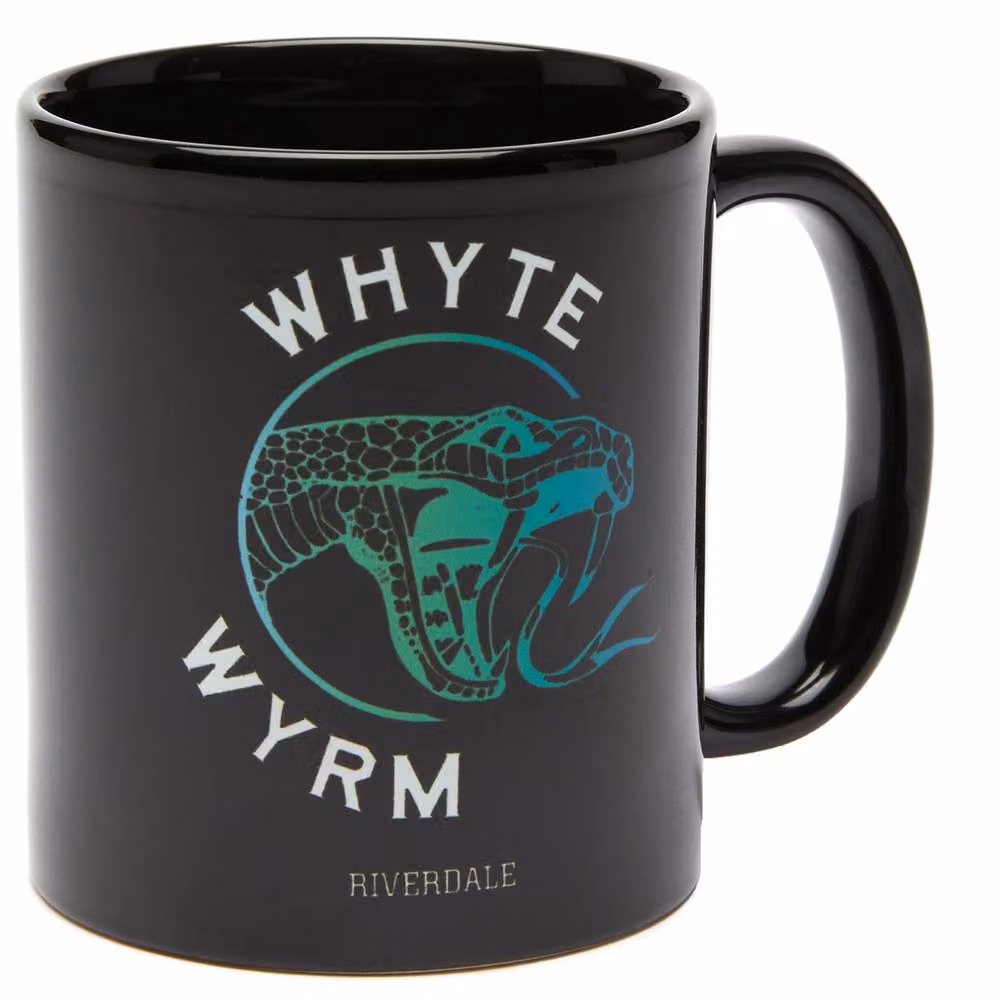 Riverdale Whyte Wyrm Black Ceramic Mug, 300ml – 2