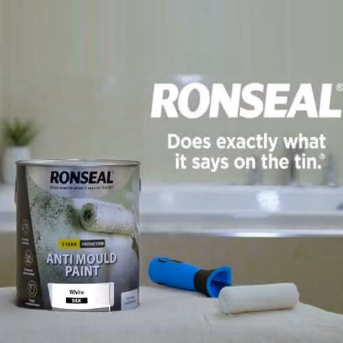 Ronseal Mould Resistant Satin Gloss Paint White 750ml – 4
