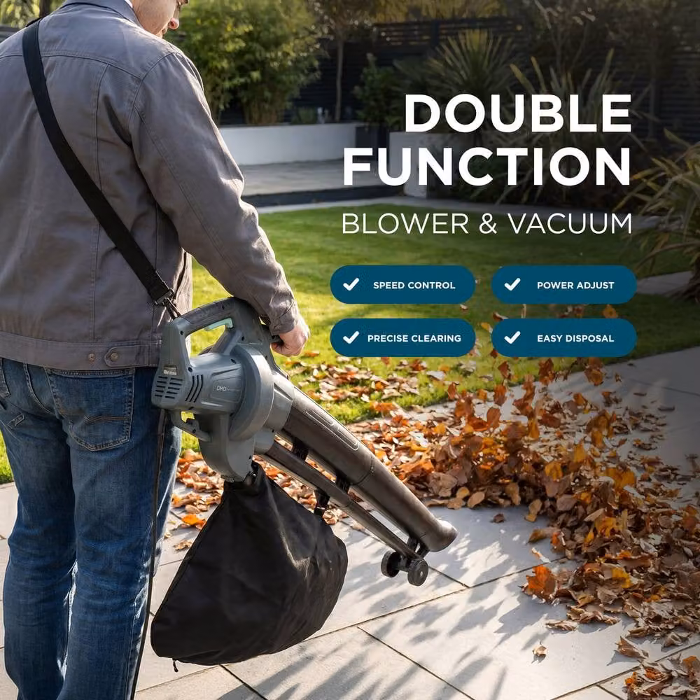 DMD Collective 3500W Corded Leaf Blower and Vacuum in Grey – 5