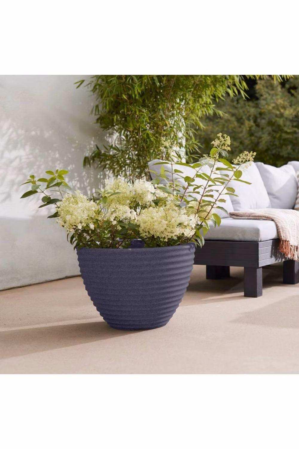 Stewart Grey Plastic Low Honey Pot Planter for Indoor Plants – 2
