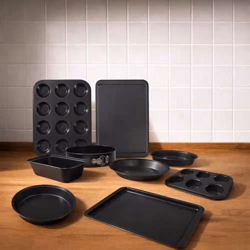 Carter & Clay 8 Piece Non-Stick Steel Baking Set in Grey – 3