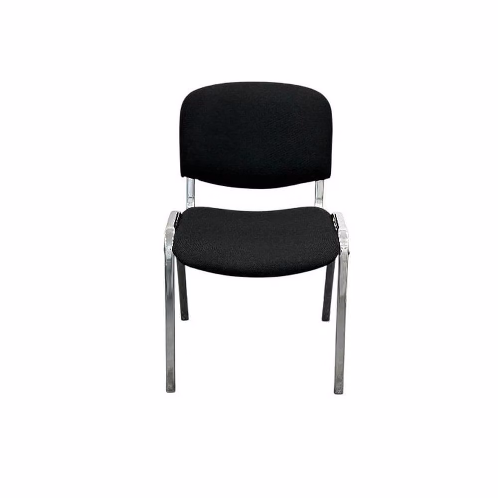 FORGEVIO Black Fabric Conference Chairs with Metal Cantilever Base – 2