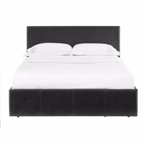 Direct Furniture Suppliers Luna Single Ottoman Bed in Black Faux Leather with 15cm Memory Foam Mattress, W/D/H: 90 x 190 x 88.5 cm – 5