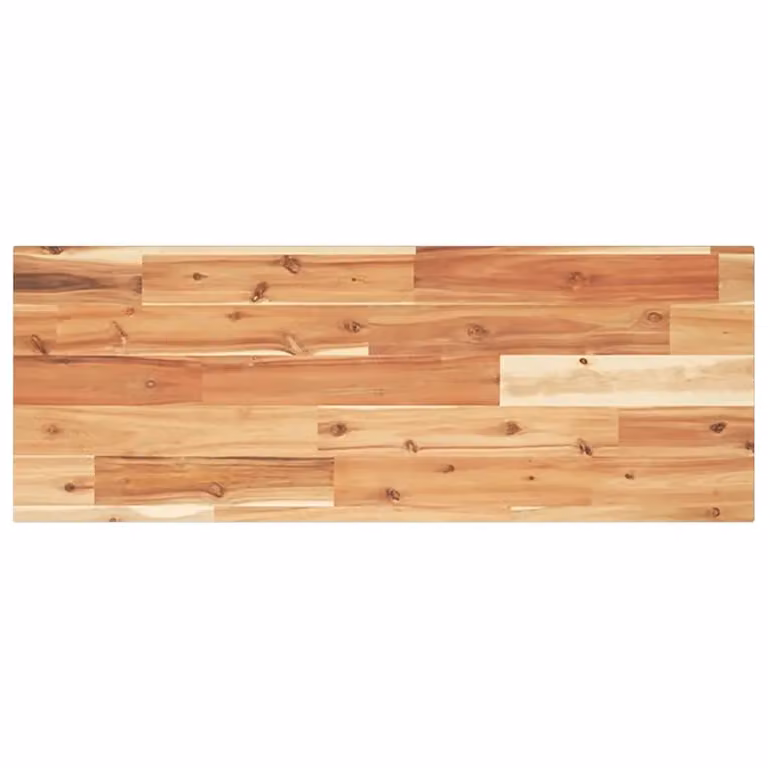 Berkfield Home Floating Wall Mounted Acacia Wood Shelf, Brown, W/D/H: 80 x 30 x 2 cm