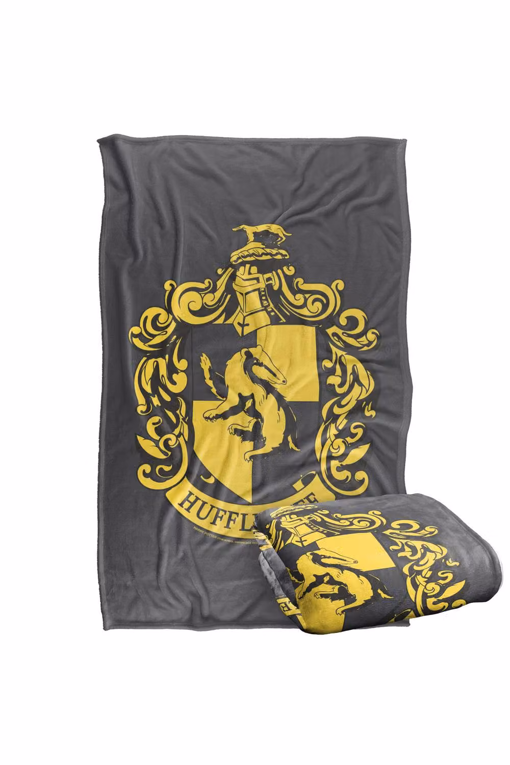 Warner Bros. Harry Potter Hufflepuff Crest Super Soft Fleece Throw Blanket, Multicolour, W: 127.0 cm, D: 152.4 cm – 7