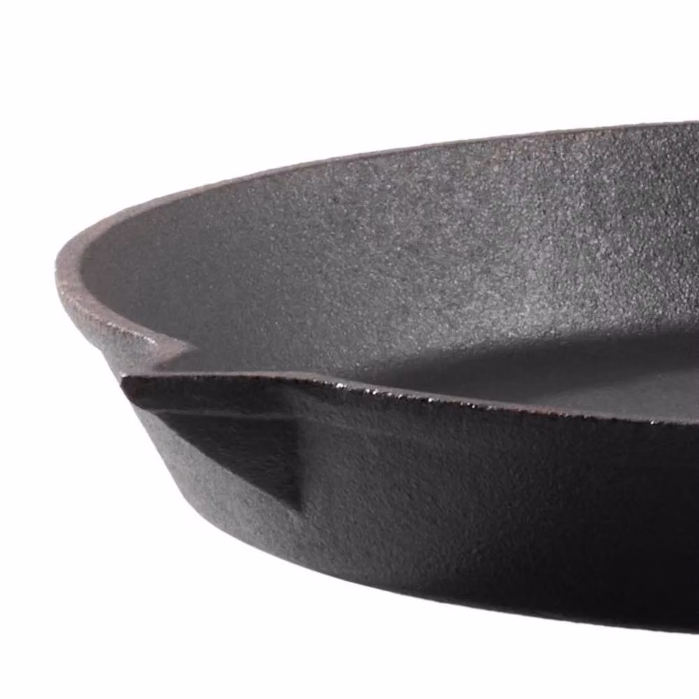 EONLION Non-Stick Cast Iron Griddle Frying Pan Grill in Black, 29 cm – 3