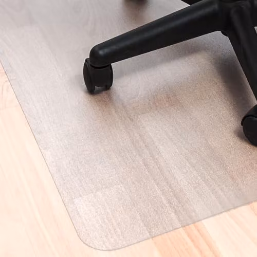 Floortex Ecotex BioPlus Rectangular Polycarbonate Chair Mat for Hard Floors, Transparent, W: 116 cm, D: 150 cm – 2