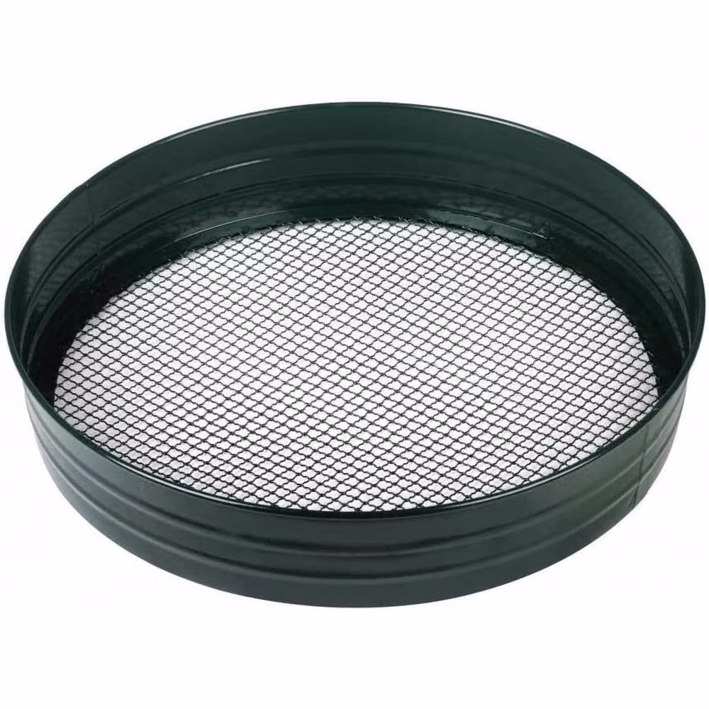 FLAVORA Heavy Duty 3/8 inch Garden Riddle for Sifting Soil and Compost, Green, 100g – 4