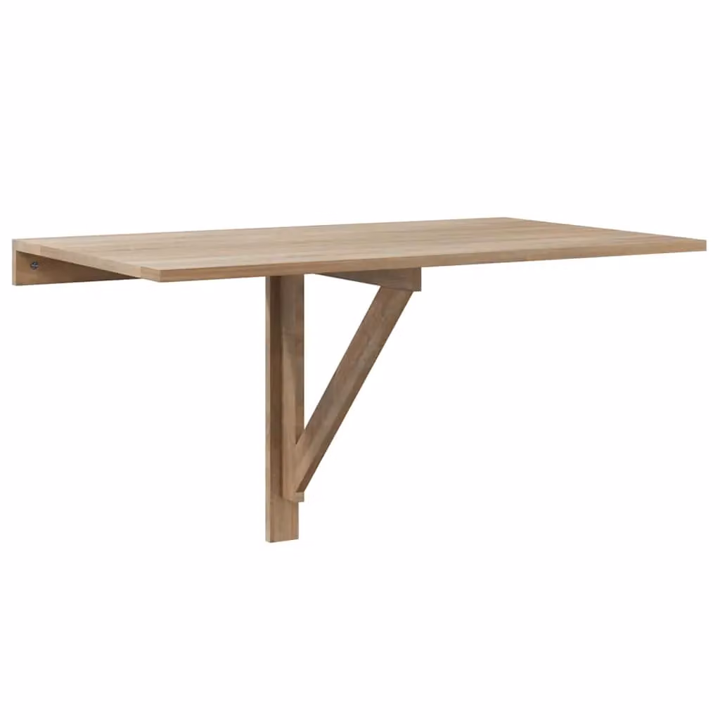 Berkfield Home Folding Wall Table in Brown Oak, W: 100 cm, D: 60 cm – 2