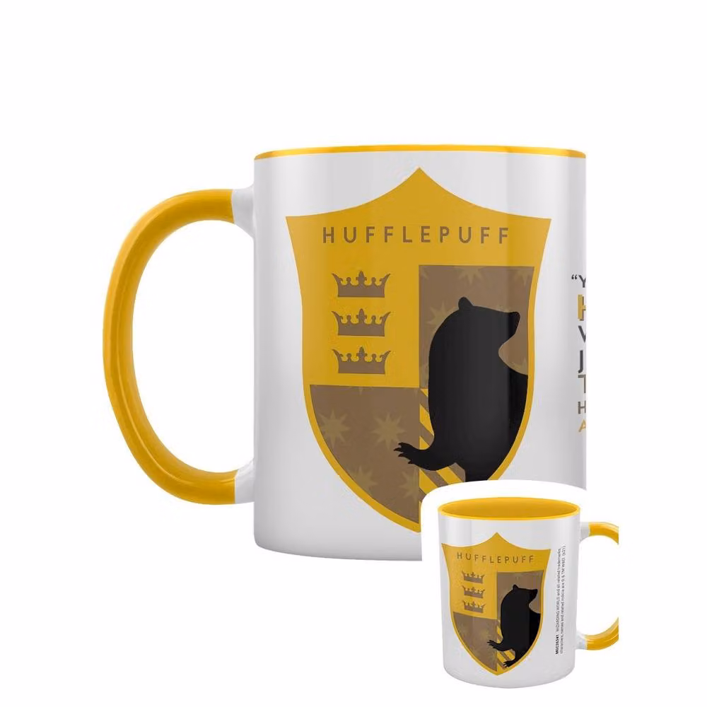 Harry Potter Hufflepuff House Pride Inner Two Tone Ceramic Mug in White – 2
