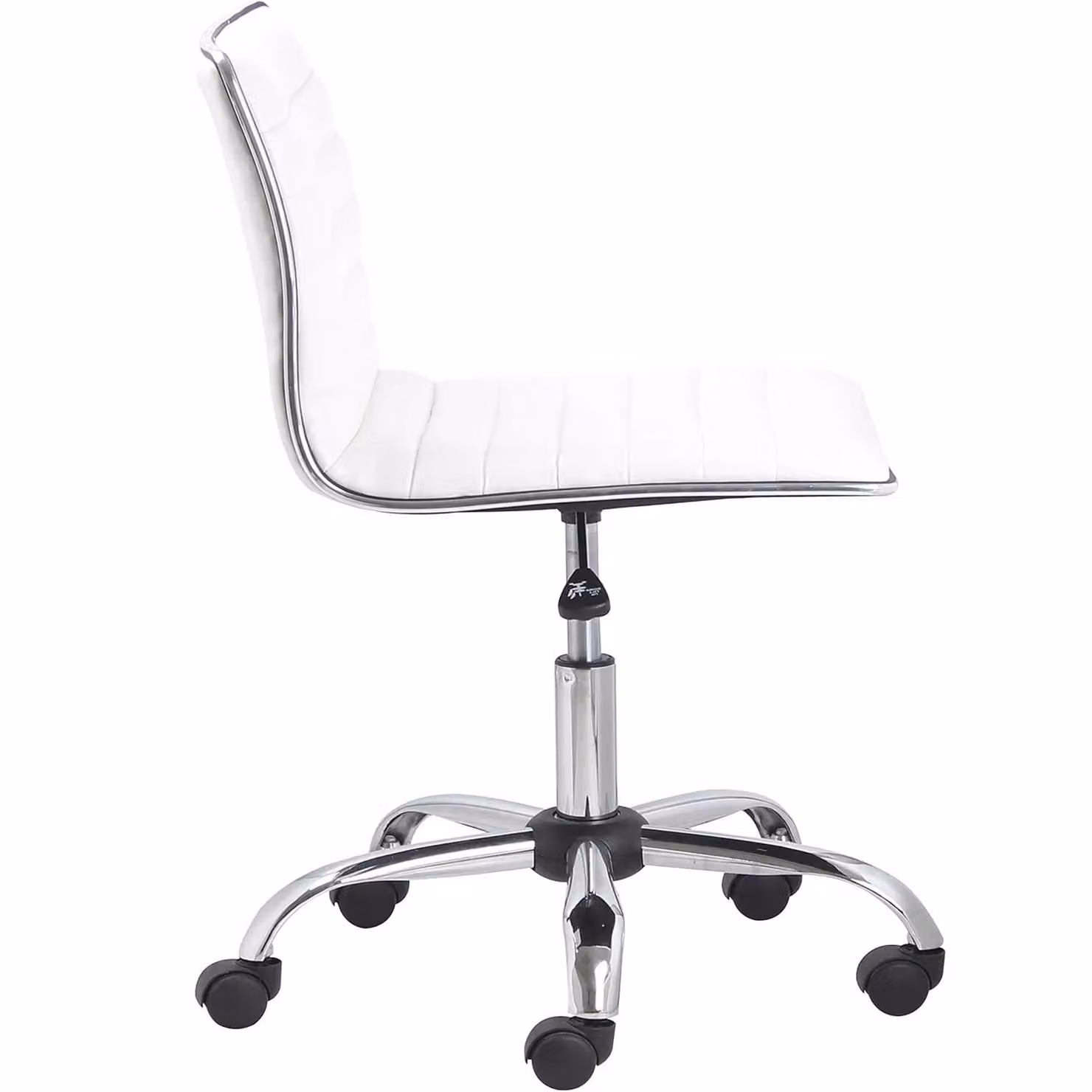 FWStyle White Synthetic Leather Ergonomic Executive Office Chair with 360 Degree Swivel and Castors – 2