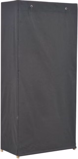 Berkfield Home Grey Fabric Roll Shutter Wardrobe W/D/H: 79 x 40 x 170 cm