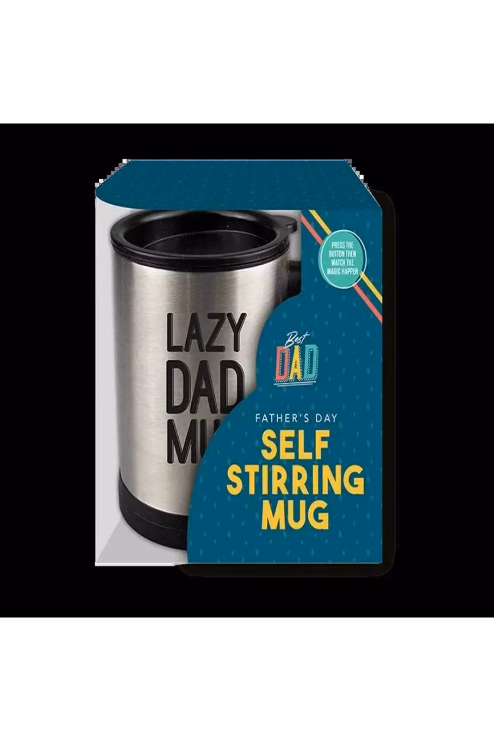 KDMD Self Stirring Mug 2 Pack in Silver – 2