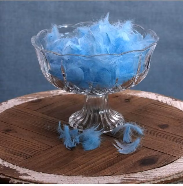 KDMD Baby Blue Feathers, 15 Pack of 5g Bags in Light Blue