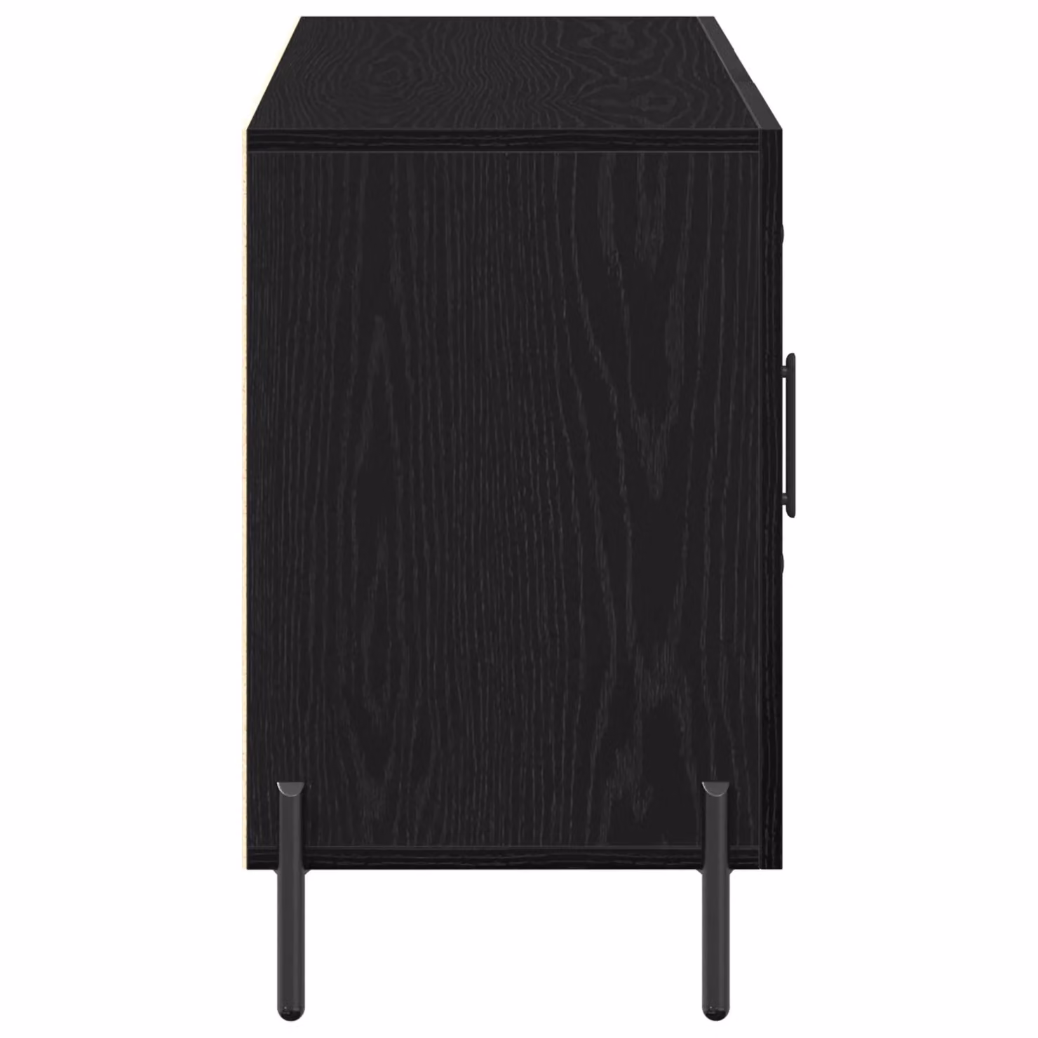 Berkfield Home Black Oak Sideboard, W/D/H: 100 x 36 x 60 cm – 5