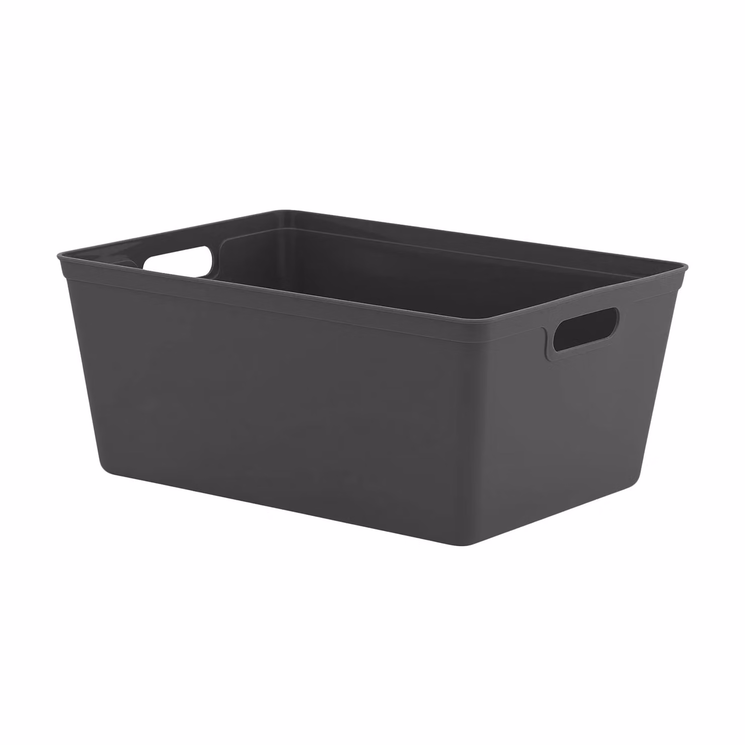 Simpa Set of 6 Black Plastic Studio Organiser Trays with Handles, 11L – 2