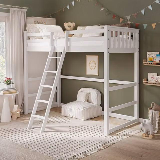 Flair Jules White Single Highsleeper Bed for Children's Bedrooms