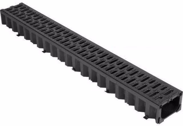 ACO HexDrain Channel with Black Plastic Grating – 3