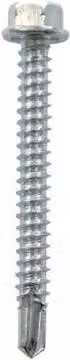 JCP Self-Drilling Metal Screws in Silver, 5.5 x 50 mm