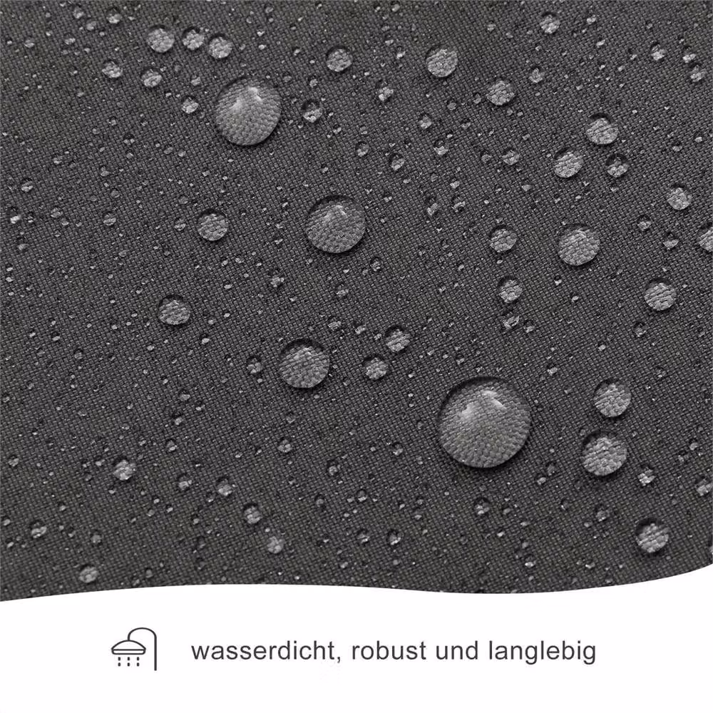 Nordara Extra Long Waterproof and Mould Resistant Shower Curtain in Grey, W/H: 180 x 200 cm – 4